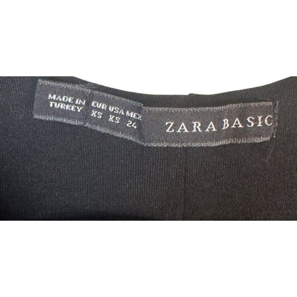 2/$30 ZARA XS Basic Black Knit Sleeveless Dress - Picture 3 of 15